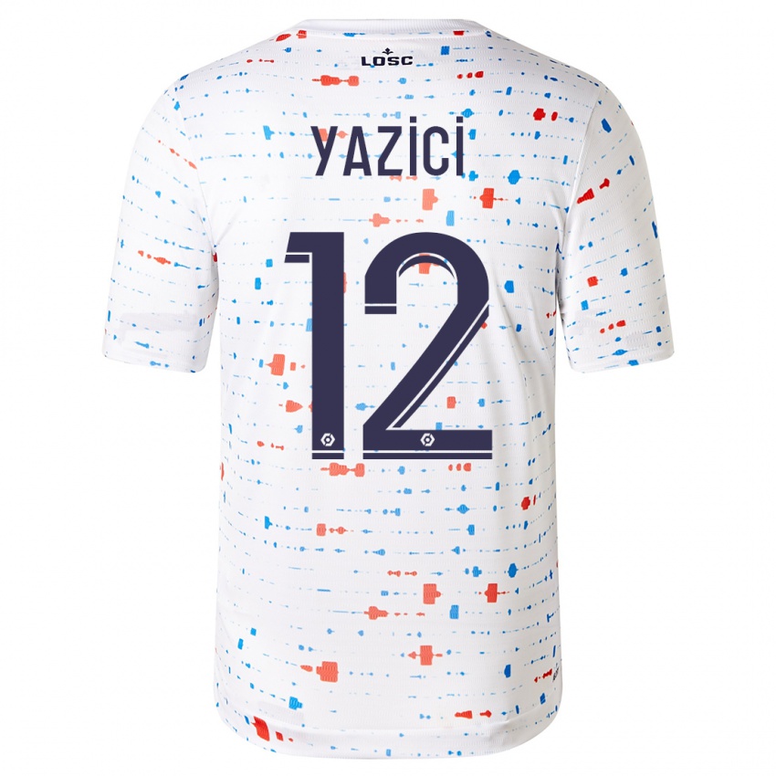 Mænd Yusuf Yazici #12 Hvid Udebane Spillertrøjer 2023/24 Trøje T-Shirt