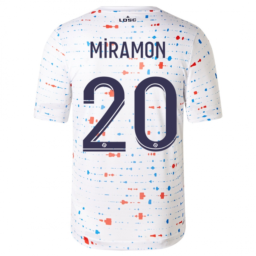 Mænd Ignacio Miramón #20 Hvid Udebane Spillertrøjer 2023/24 Trøje T-Shirt