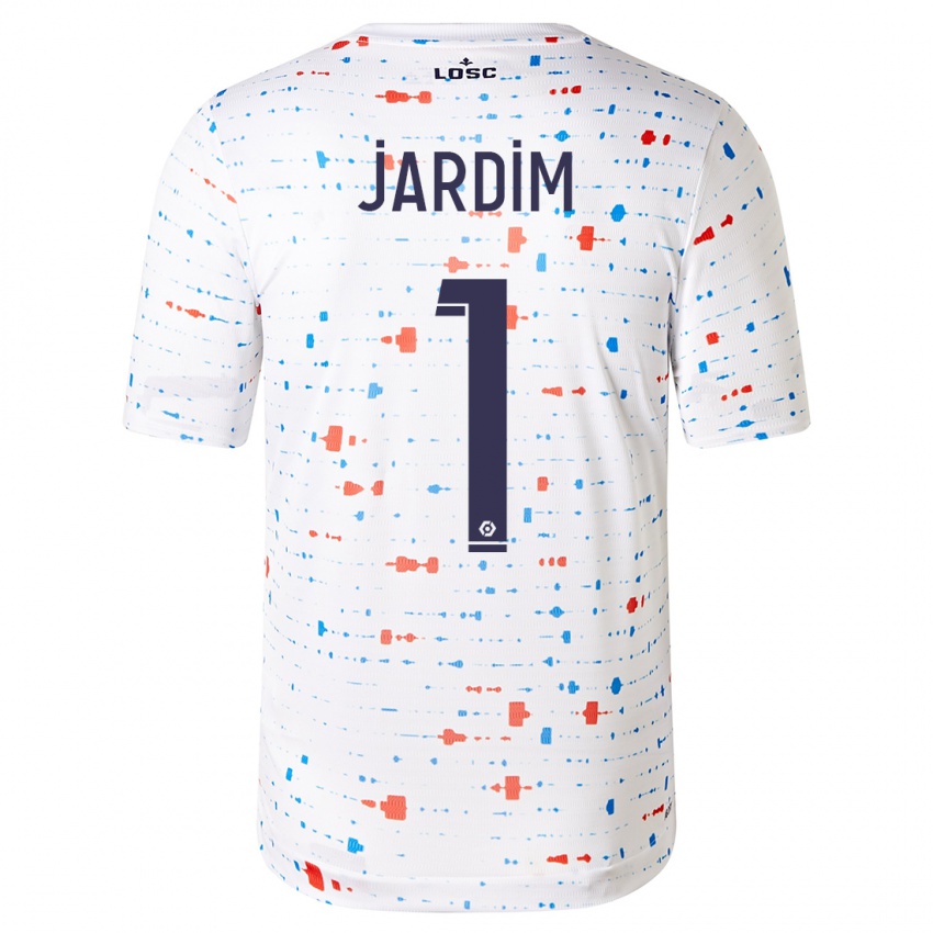 Mænd Leo Jardim #1 Hvid Udebane Spillertrøjer 2023/24 Trøje T-Shirt