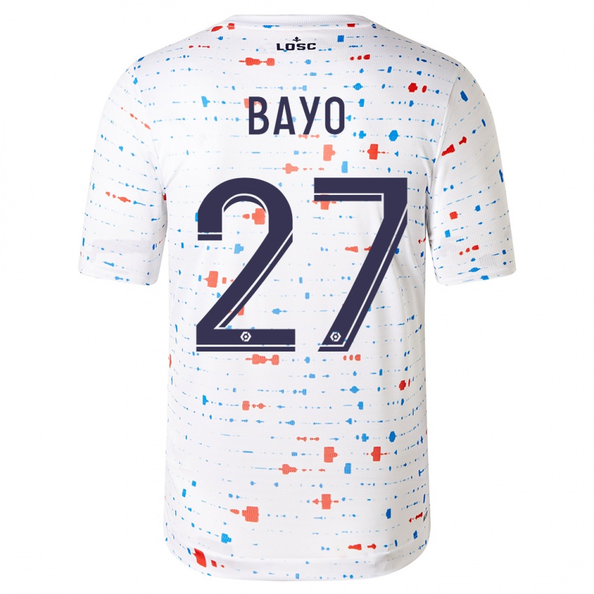 Mænd Mohamed Bayo #27 Hvid Udebane Spillertrøjer 2023/24 Trøje T-Shirt