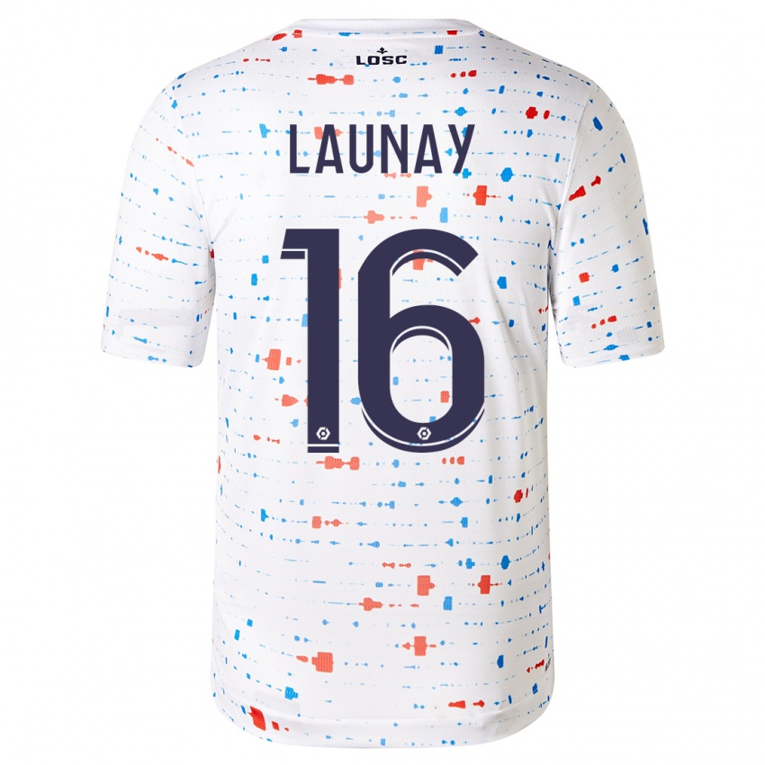 Mænd Elisa Launay #16 Hvid Udebane Spillertrøjer 2023/24 Trøje T-Shirt