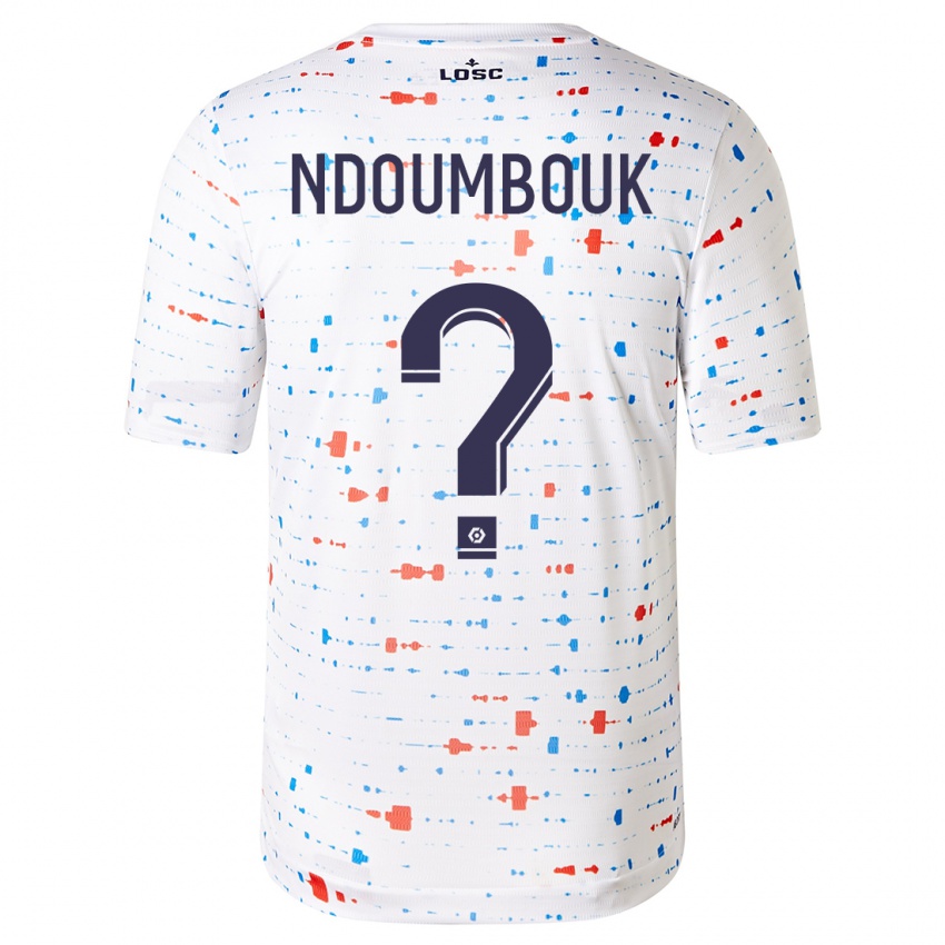 Mænd Marlyse Ngo Ndoumbouk #0 Hvid Udebane Spillertrøjer 2023/24 Trøje T-Shirt