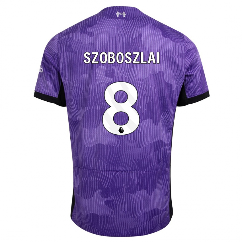 Mænd Dominik Szoboszlai #8 Lilla Tredje Sæt Spillertrøjer 2023/24 Trøje T-Shirt