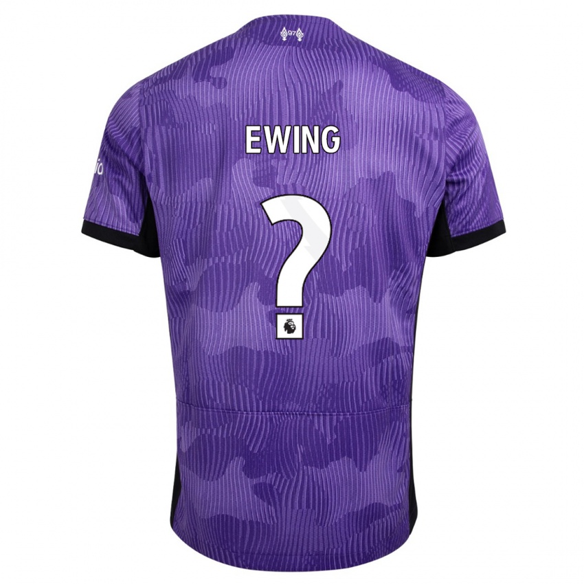 Mænd Clae Ewing #0 Lilla Tredje Sæt Spillertrøjer 2023/24 Trøje T-Shirt