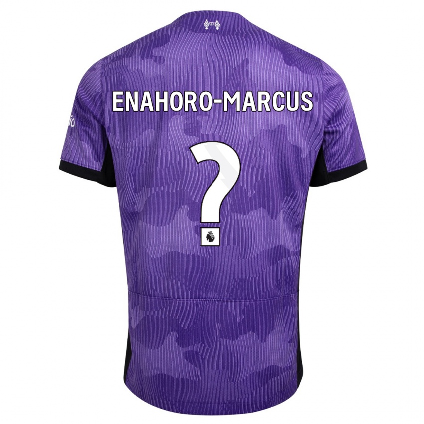 Mænd Louis Enahoro-Marcus #0 Lilla Tredje Sæt Spillertrøjer 2023/24 Trøje T-Shirt