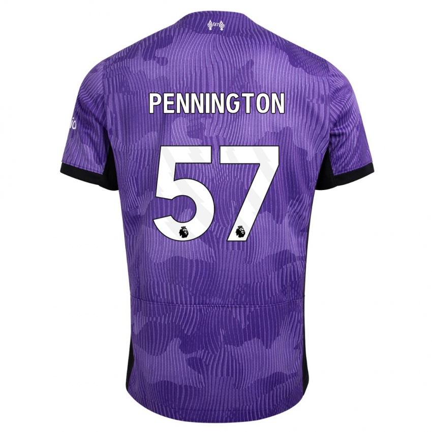 Mænd Cody Pennington #57 Lilla Tredje Sæt Spillertrøjer 2023/24 Trøje T-Shirt