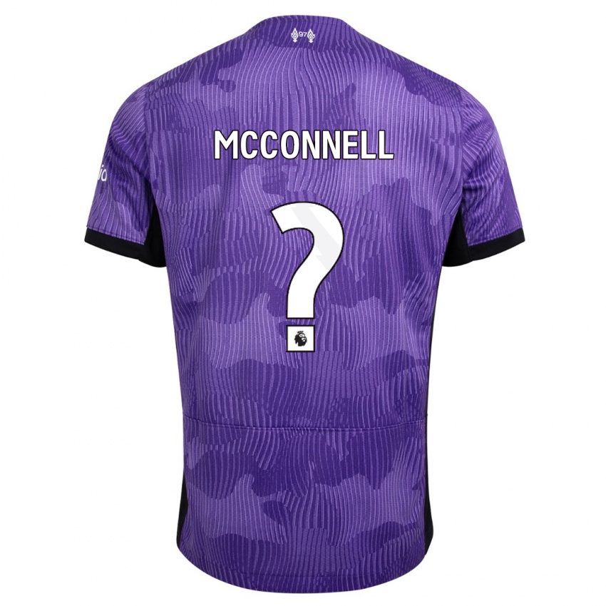 Mænd James Mcconnell #0 Lilla Tredje Sæt Spillertrøjer 2023/24 Trøje T-Shirt