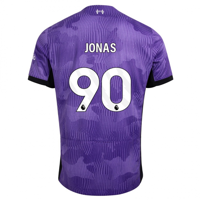 Mænd Lee Jonas #90 Lilla Tredje Sæt Spillertrøjer 2023/24 Trøje T-Shirt