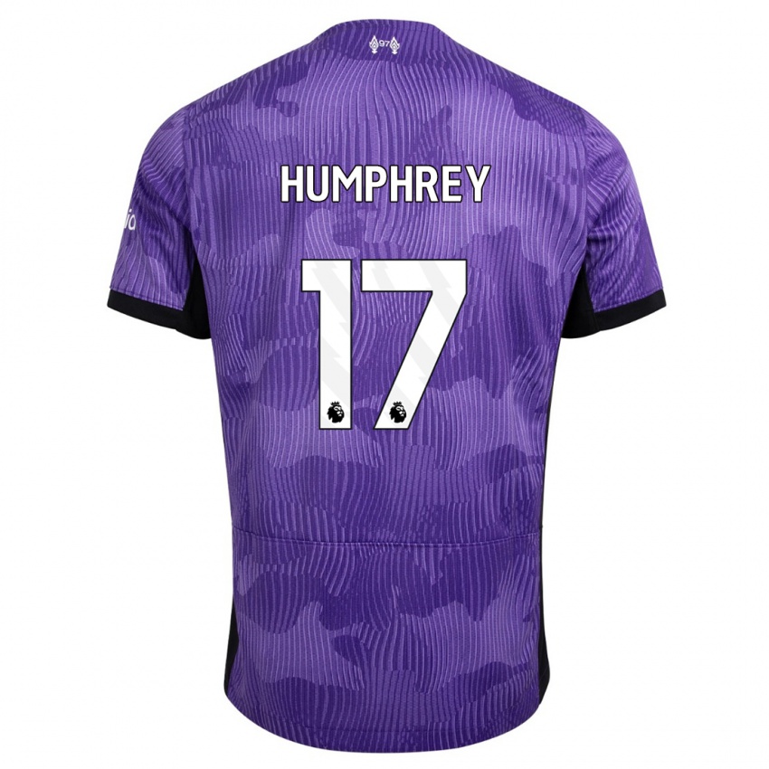Mænd Carla Humphrey #17 Lilla Tredje Sæt Spillertrøjer 2023/24 Trøje T-Shirt