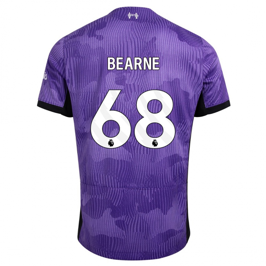 Mænd Jack Bearne #68 Lilla Tredje Sæt Spillertrøjer 2023/24 Trøje T-Shirt