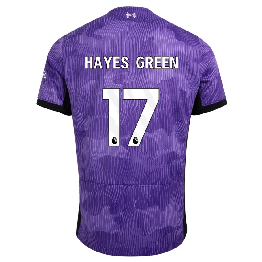 Mænd Charlie Hayes-Green #17 Lilla Tredje Sæt Spillertrøjer 2023/24 Trøje T-Shirt