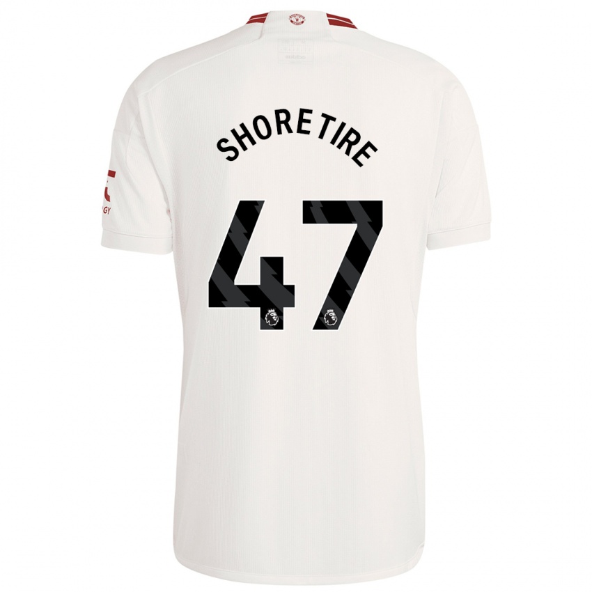 Mænd Shola Shoretire #47 Hvid Tredje Sæt Spillertrøjer 2023/24 Trøje T-Shirt