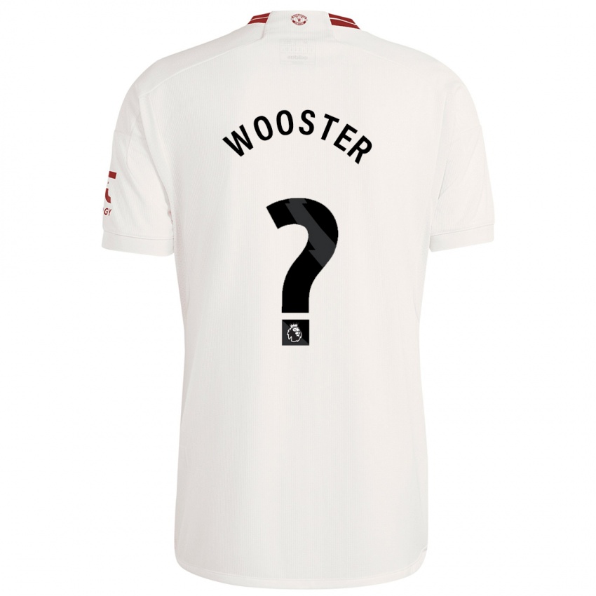 Mænd Tom Wooster #0 Hvid Tredje Sæt Spillertrøjer 2023/24 Trøje T-Shirt