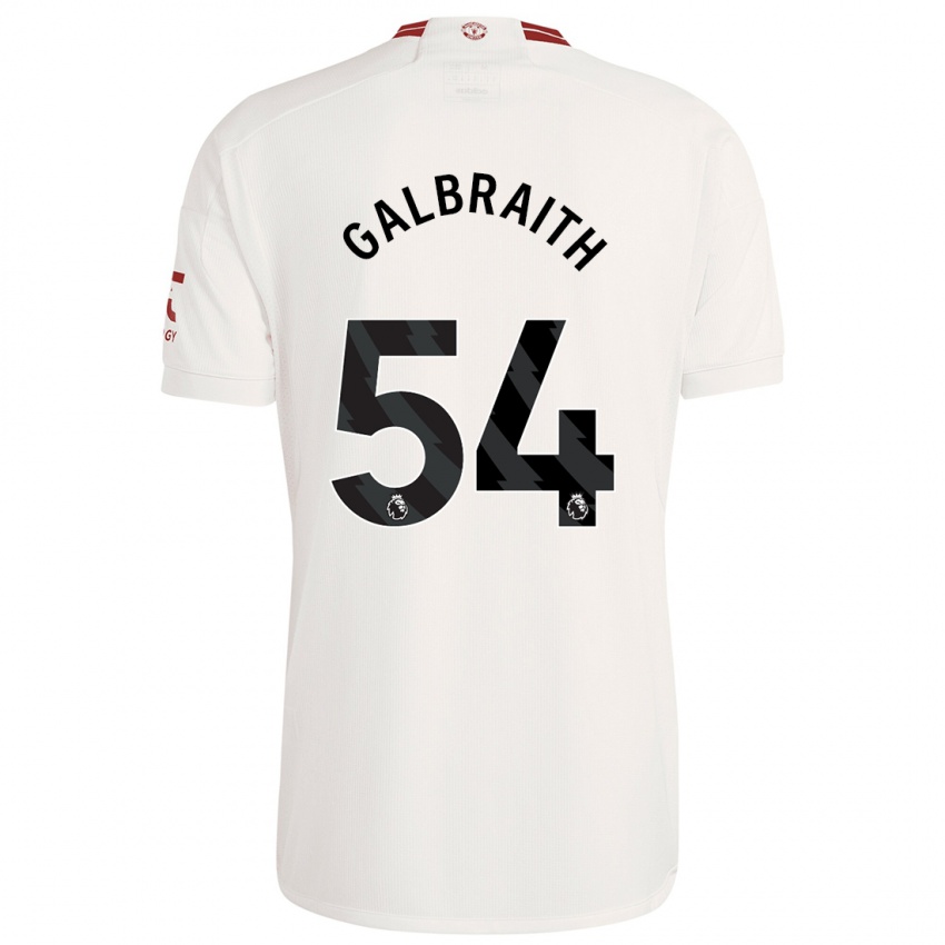 Mænd Ethan Galbraith #54 Hvid Tredje Sæt Spillertrøjer 2023/24 Trøje T-Shirt
