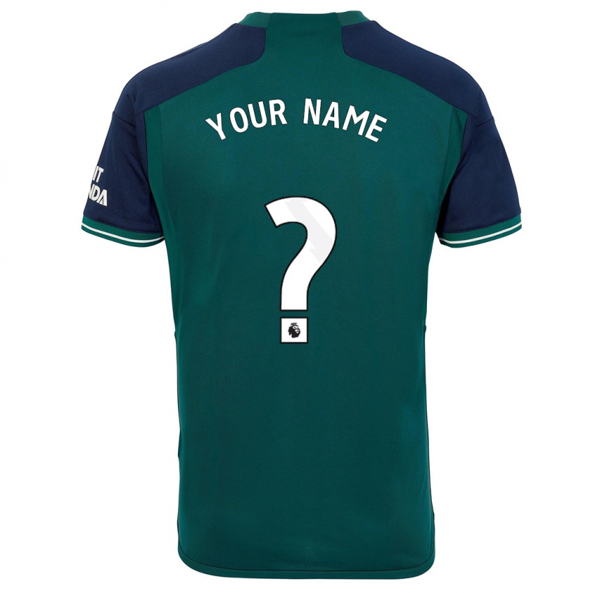 Mænd Dit Navn #0 Grøn Tredje Sæt Spillertrøjer 2023/24 Trøje T-Shirt