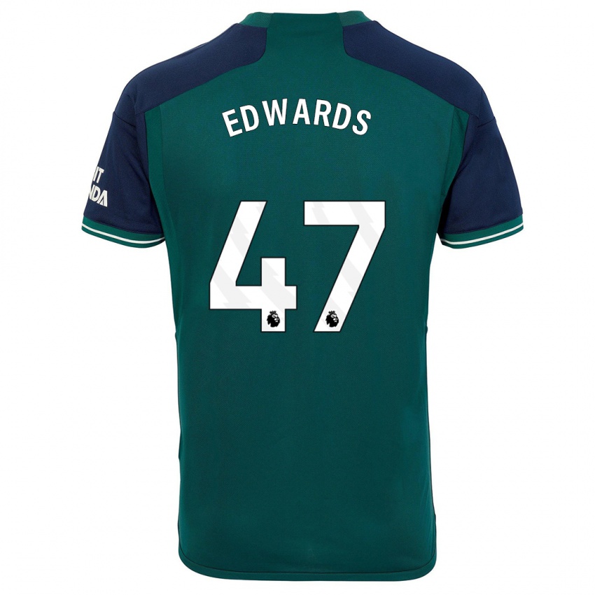 Mænd Khayon Edwards #47 Grøn Tredje Sæt Spillertrøjer 2023/24 Trøje T-Shirt
