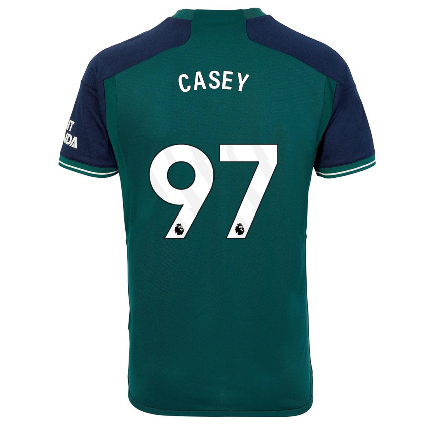 Mænd Dan Casey #97 Grøn Tredje Sæt Spillertrøjer 2023/24 Trøje T-Shirt