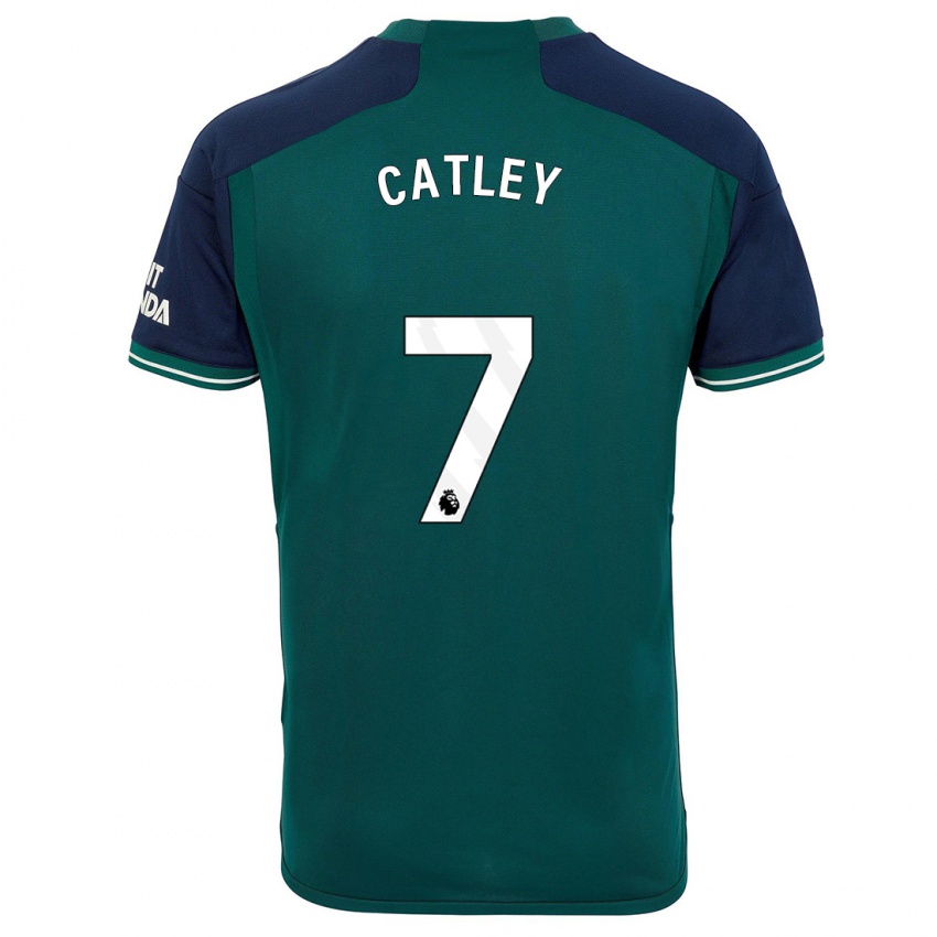 Mænd Stephanie Catley #7 Grøn Tredje Sæt Spillertrøjer 2023/24 Trøje T-Shirt