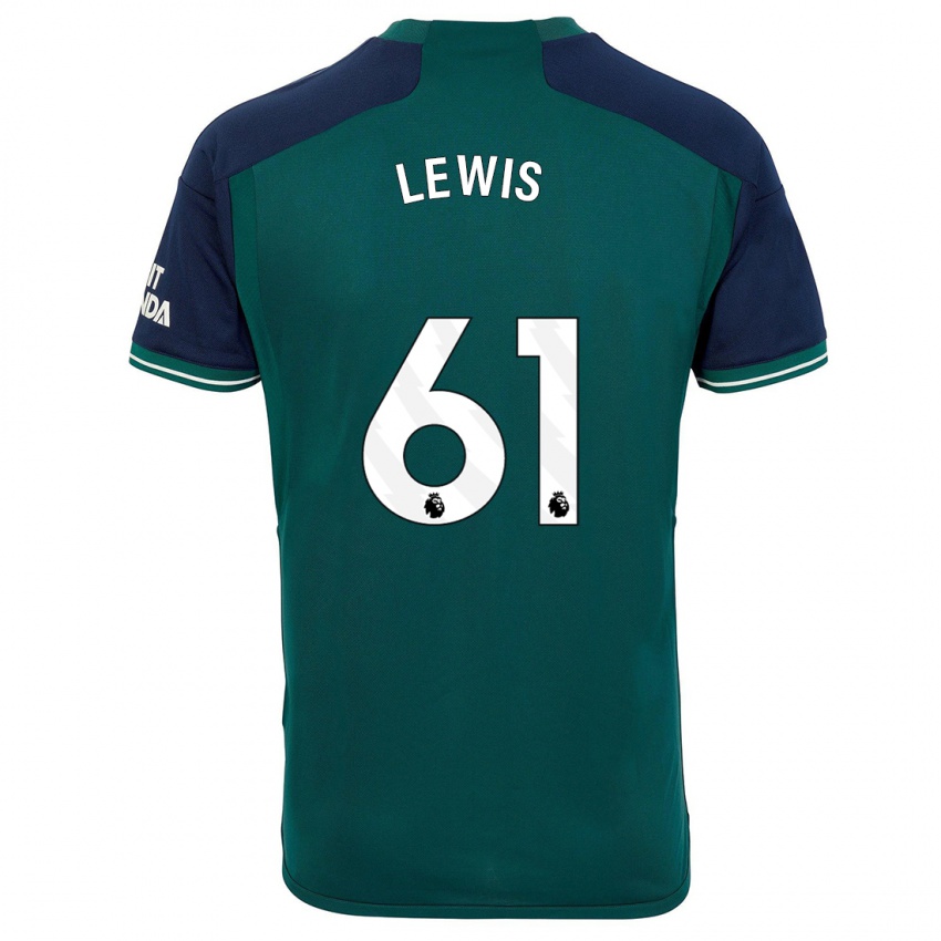 Mænd George Lewis #61 Grøn Tredje Sæt Spillertrøjer 2023/24 Trøje T-Shirt