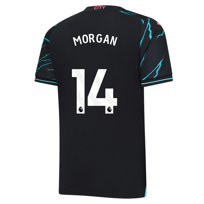Mænd Esme Morgan #14 Mørkeblå Tredje Sæt Spillertrøjer 2023/24 Trøje T-Shirt