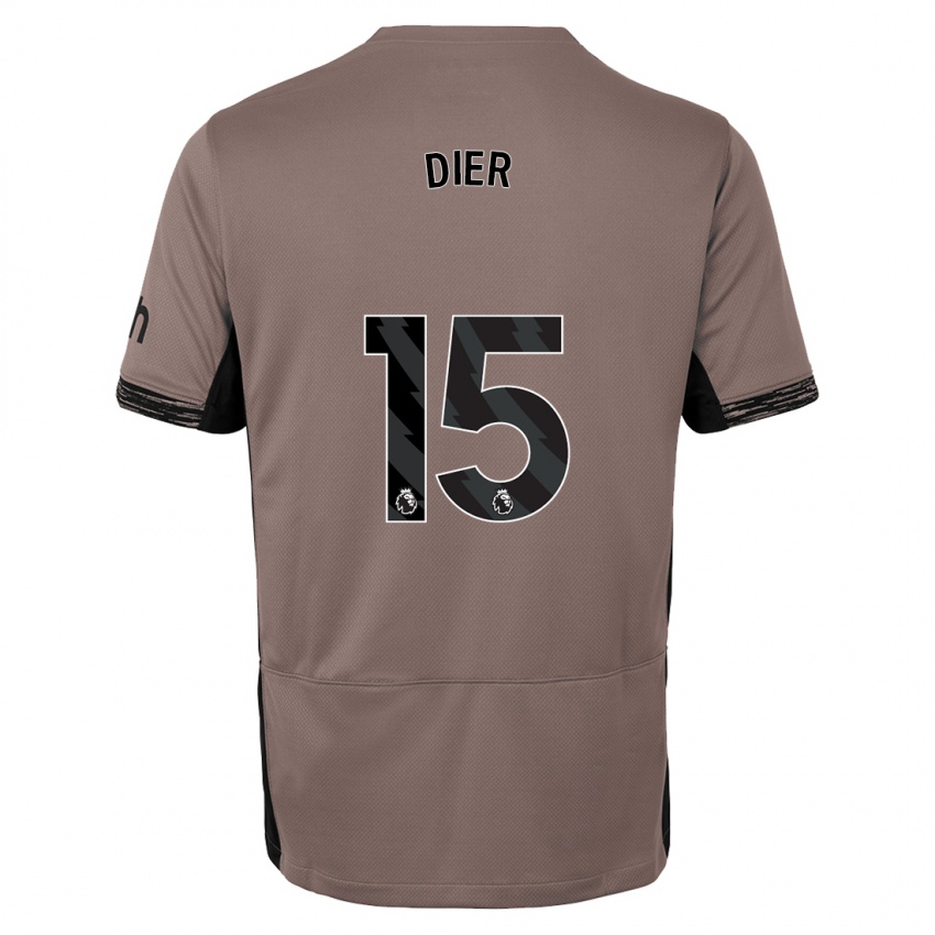 Mænd Eric Dier #15 Mørk Beige Tredje Sæt Spillertrøjer 2023/24 Trøje T-Shirt
