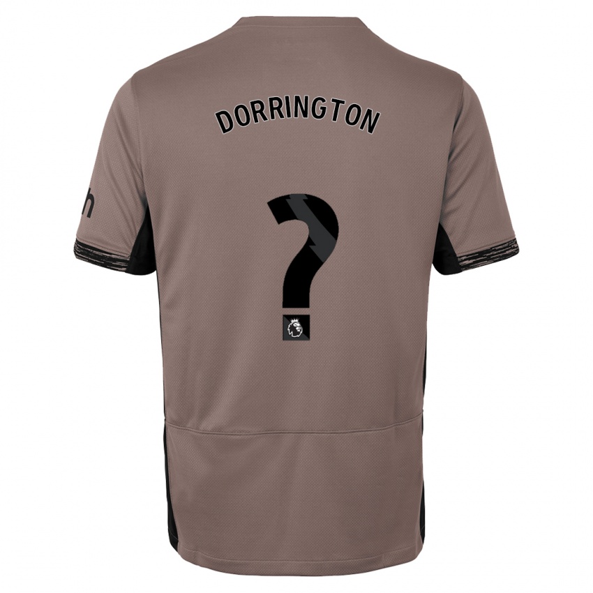 Mænd Alfie Dorrington #0 Mørk Beige Tredje Sæt Spillertrøjer 2023/24 Trøje T-Shirt