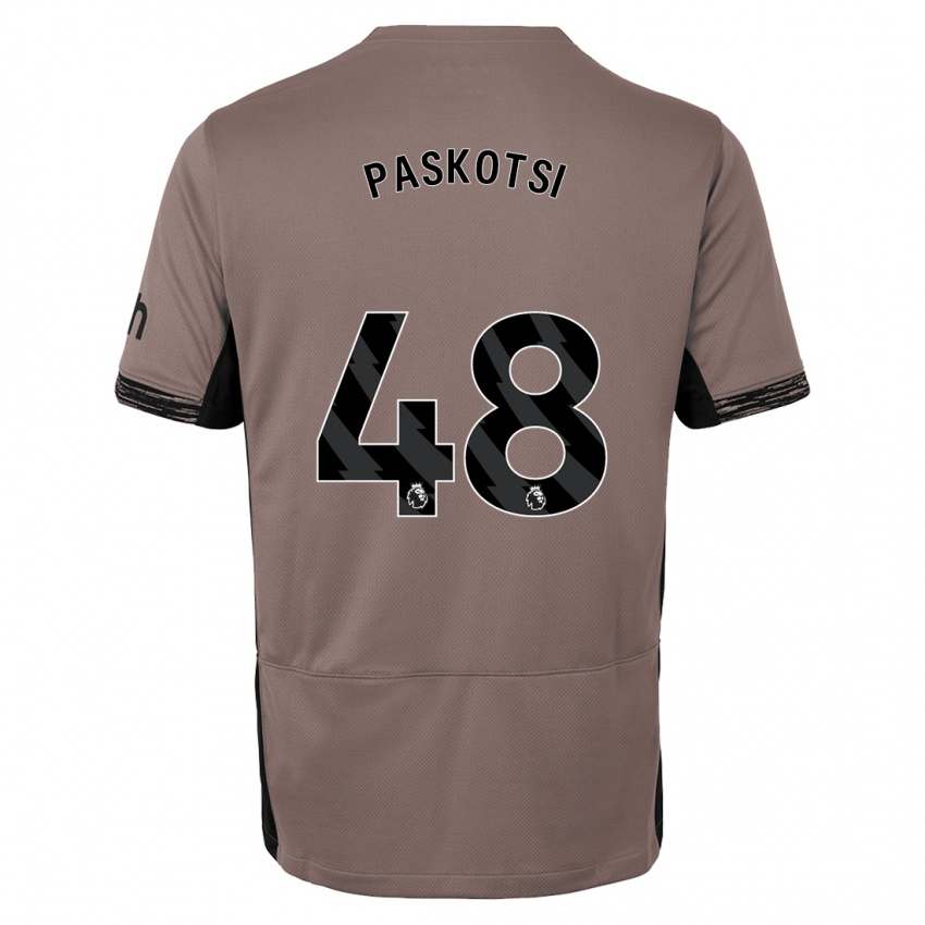 Mænd Maksim Paskotsi #48 Mørk Beige Tredje Sæt Spillertrøjer 2023/24 Trøje T-Shirt