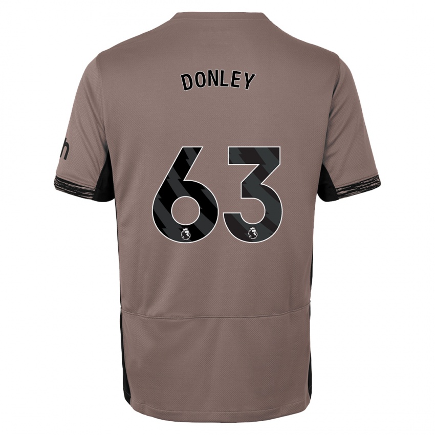 Mænd Jamie Donley #63 Mørk Beige Tredje Sæt Spillertrøjer 2023/24 Trøje T-Shirt