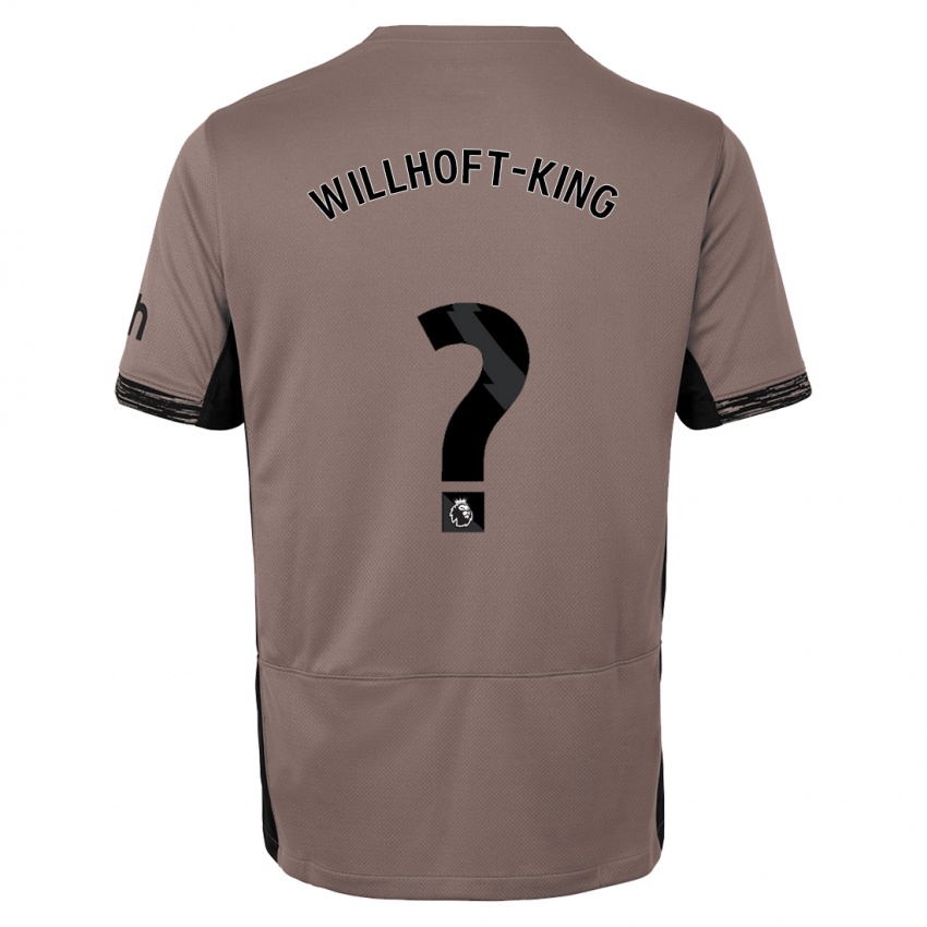 Mænd Han Willhoft-King #0 Mørk Beige Tredje Sæt Spillertrøjer 2023/24 Trøje T-Shirt