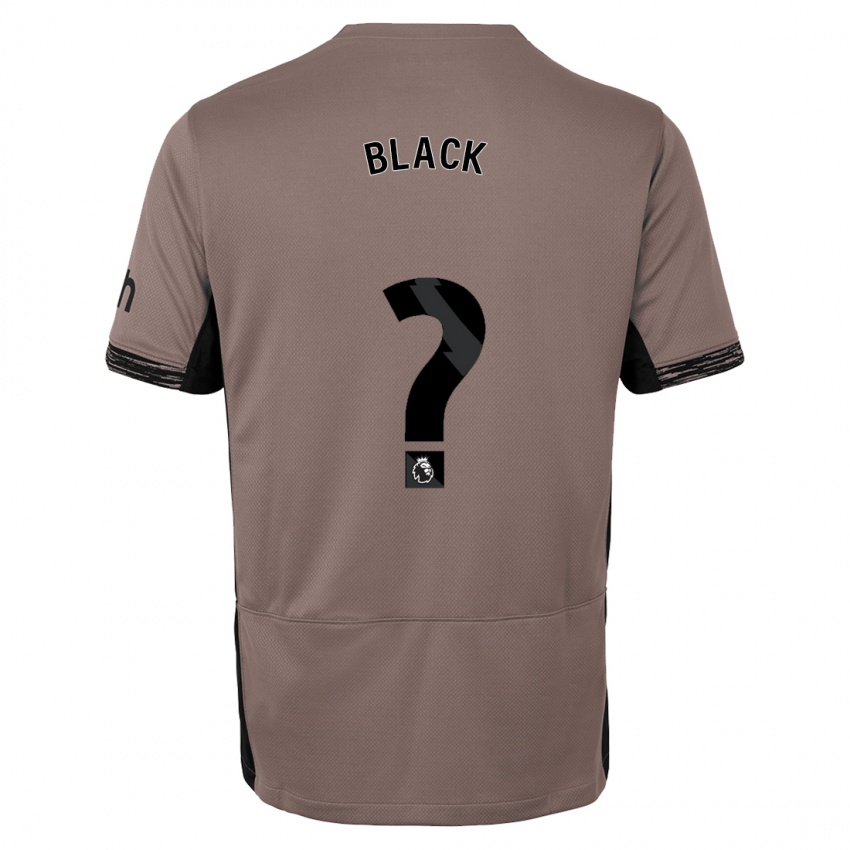 Mænd Leo Black #0 Mørk Beige Tredje Sæt Spillertrøjer 2023/24 Trøje T-Shirt