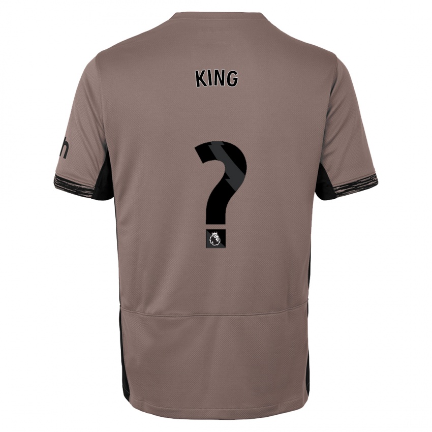 Mænd Maeson King #0 Mørk Beige Tredje Sæt Spillertrøjer 2023/24 Trøje T-Shirt