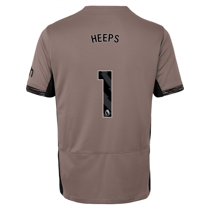 Mænd Eleanor Heeps #1 Mørk Beige Tredje Sæt Spillertrøjer 2023/24 Trøje T-Shirt