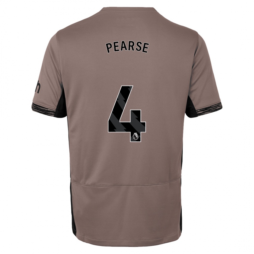 Mænd Gracie Pearse #4 Mørk Beige Tredje Sæt Spillertrøjer 2023/24 Trøje T-Shirt