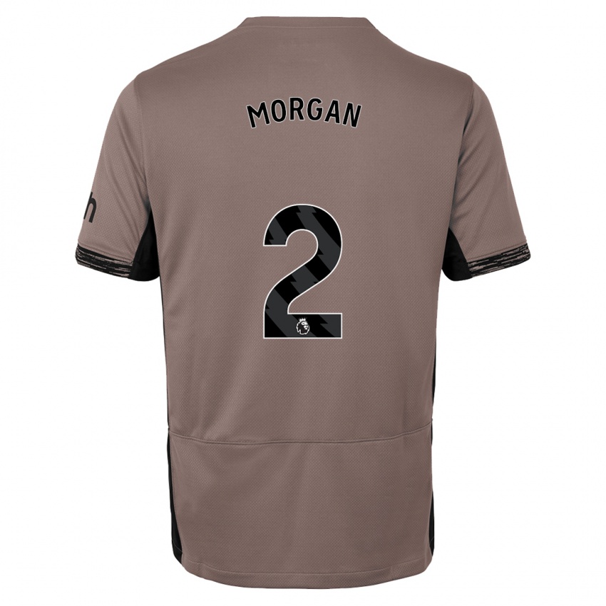 Mænd Esther Morgan #2 Mørk Beige Tredje Sæt Spillertrøjer 2023/24 Trøje T-Shirt
