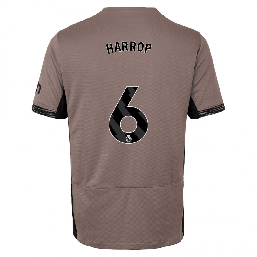 Mænd Kerys Harrop #6 Mørk Beige Tredje Sæt Spillertrøjer 2023/24 Trøje T-Shirt