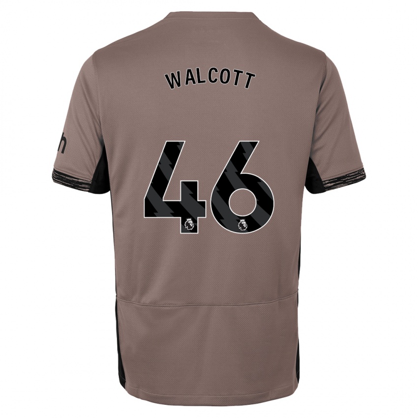 Mænd Malachi Fagan Walcott #46 Mørk Beige Tredje Sæt Spillertrøjer 2023/24 Trøje T-Shirt