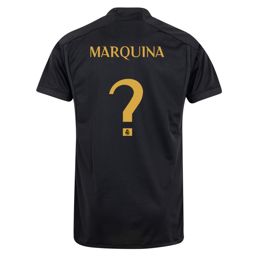 Mænd Guillermo Marquina #0 Sort Tredje Sæt Spillertrøjer 2023/24 Trøje T-Shirt