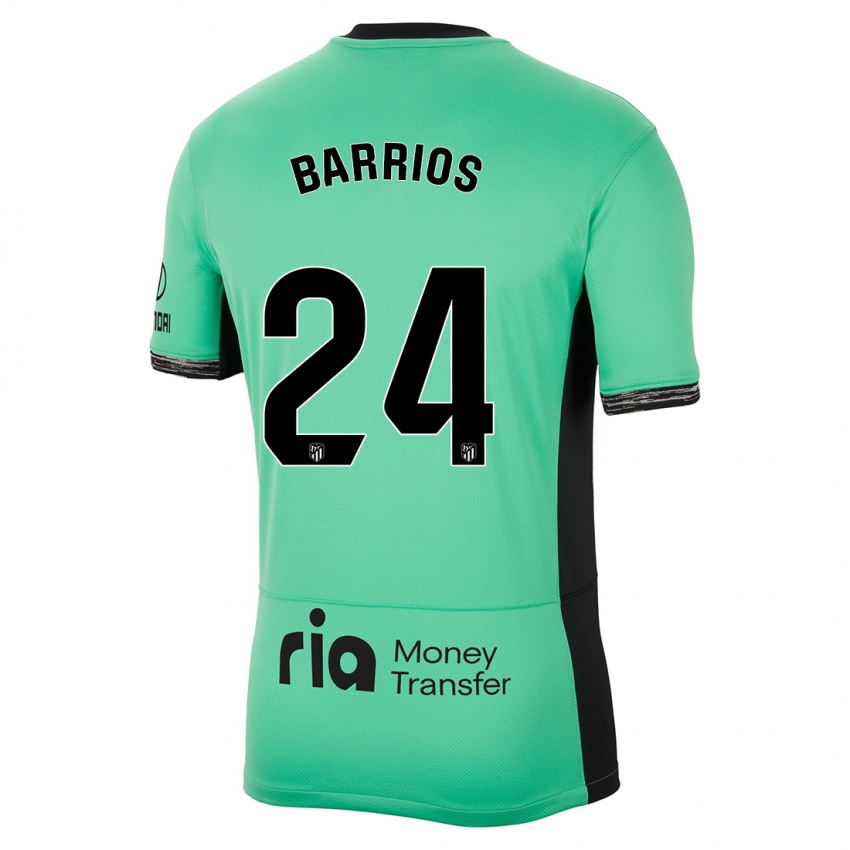 Mænd Pablo Barrios #24 Forårsgrøn Tredje Sæt Spillertrøjer 2023/24 Trøje T-Shirt