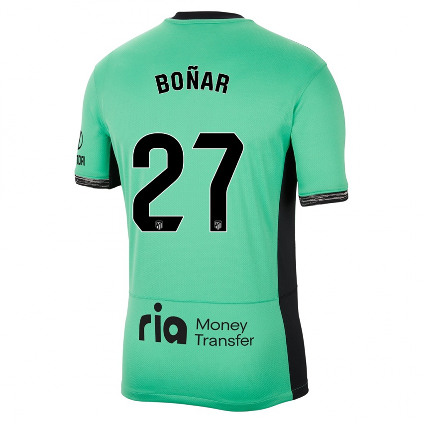 Mænd Javier Boñar #27 Forårsgrøn Tredje Sæt Spillertrøjer 2023/24 Trøje T-Shirt