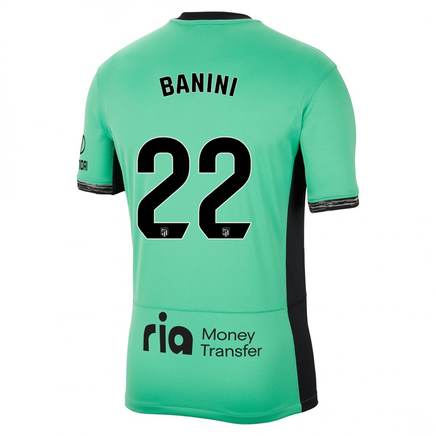 Mænd Estefania Banini #22 Forårsgrøn Tredje Sæt Spillertrøjer 2023/24 Trøje T-Shirt