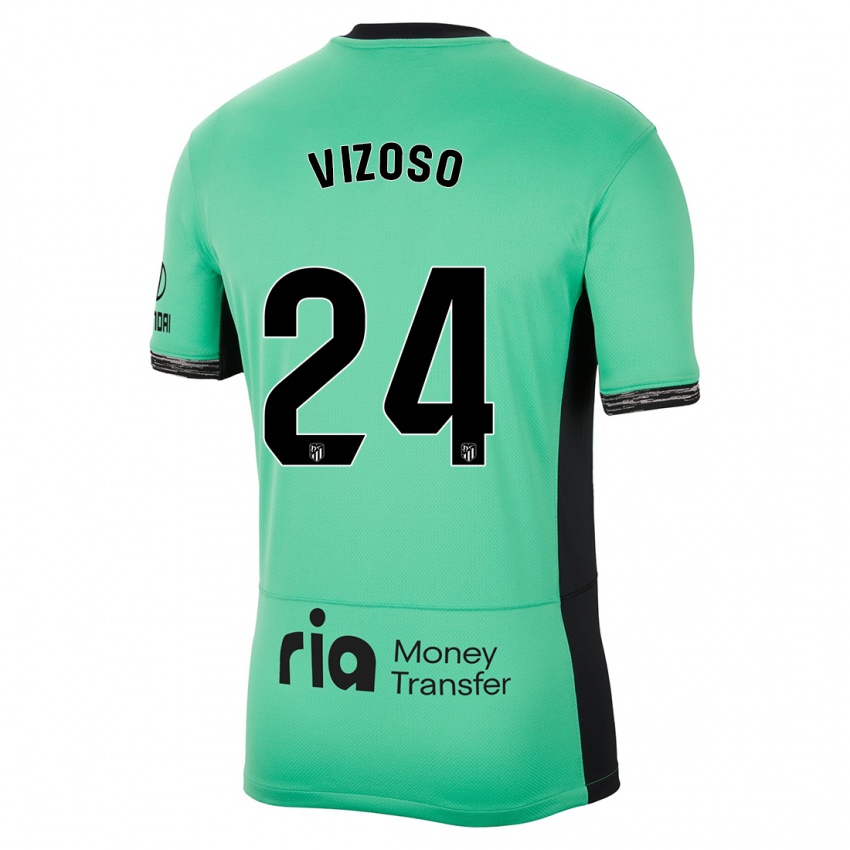 Mænd Paula Vizoso #24 Forårsgrøn Tredje Sæt Spillertrøjer 2023/24 Trøje T-Shirt