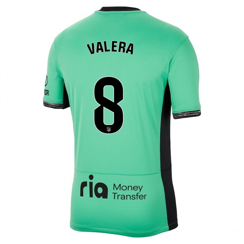 Mænd German Valera #8 Forårsgrøn Tredje Sæt Spillertrøjer 2023/24 Trøje T-Shirt
