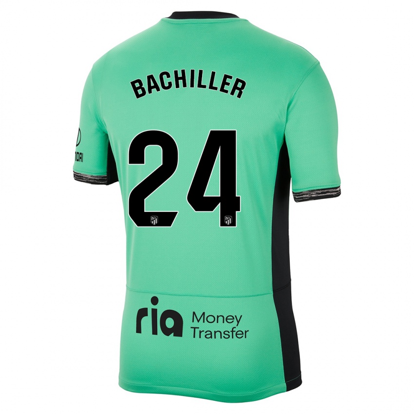 Mænd Iker Bachiller #24 Forårsgrøn Tredje Sæt Spillertrøjer 2023/24 Trøje T-Shirt