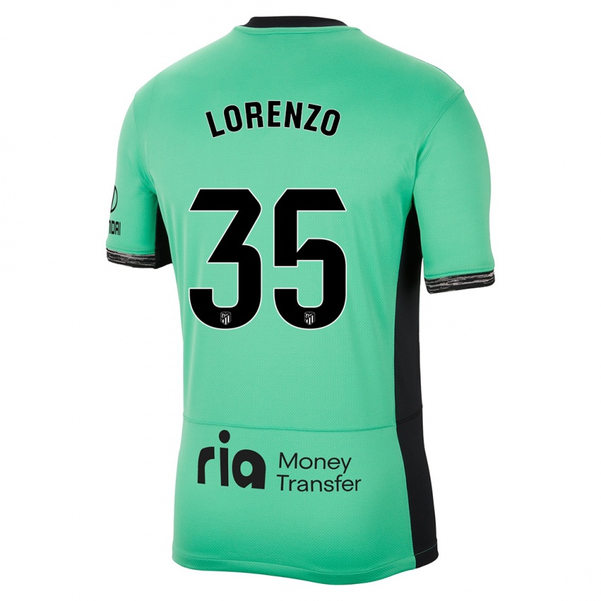 Mænd Diego Lorenzo #35 Forårsgrøn Tredje Sæt Spillertrøjer 2023/24 Trøje T-Shirt
