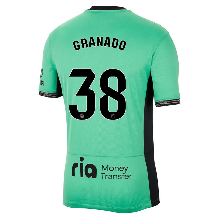 Mænd Adrian Granado #38 Forårsgrøn Tredje Sæt Spillertrøjer 2023/24 Trøje T-Shirt