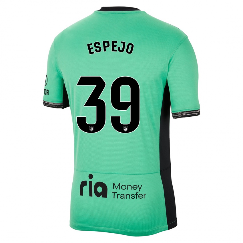 Mænd Diego Espejo #39 Forårsgrøn Tredje Sæt Spillertrøjer 2023/24 Trøje T-Shirt