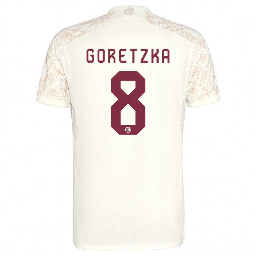 Mænd Leon Goretzka #8 Off White Tredje Sæt Spillertrøjer 2023/24 Trøje T-Shirt
