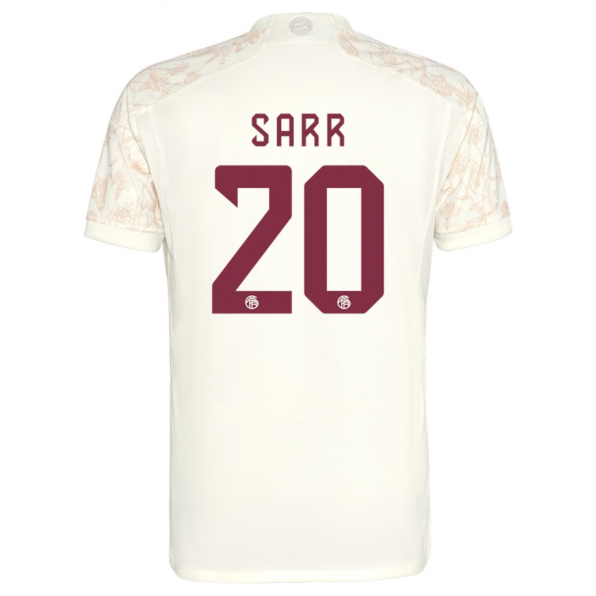 Mænd Bouna Sarr #20 Off White Tredje Sæt Spillertrøjer 2023/24 Trøje T-Shirt