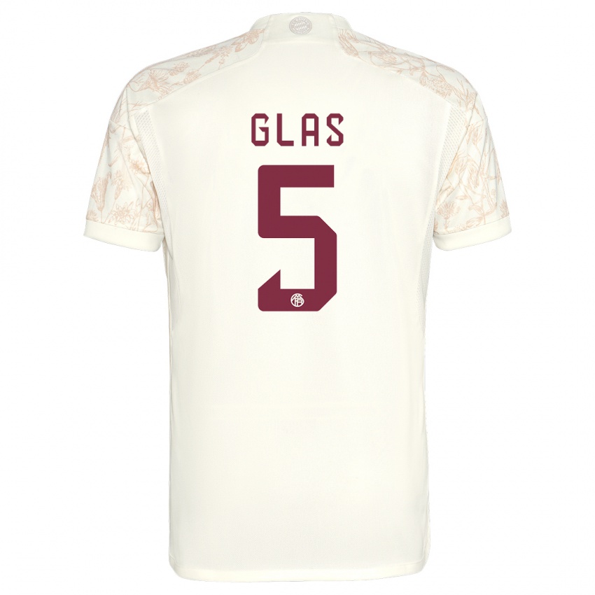 Mænd Hanna Glas #5 Off White Tredje Sæt Spillertrøjer 2023/24 Trøje T-Shirt