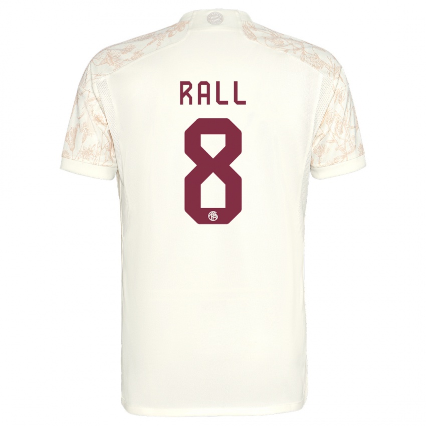 Mænd Maximiliane Rall #8 Off White Tredje Sæt Spillertrøjer 2023/24 Trøje T-Shirt